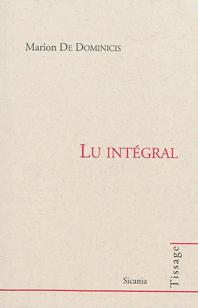 Lu intégral