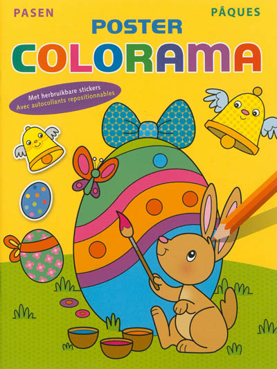 Poster colorama Pâques. Poster colorama Pasen