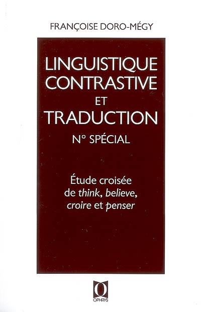 Etude croisée de think, believe, croire et penser