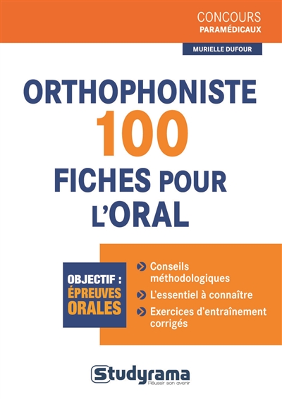Orthophoniste, 100 fiches...