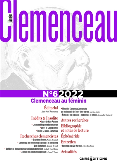 L'année Clemenceau, n° 6. Clemenceau au féminin