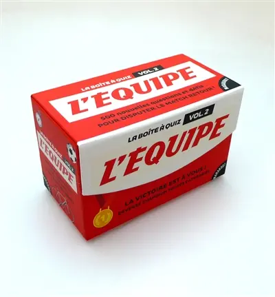 La boîte à quiz L'Equipe. Vol. 2. La victoire est à vous ! : devenez champion toutes catégories