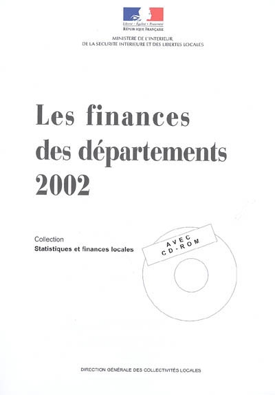 Les finances des départements 2002
