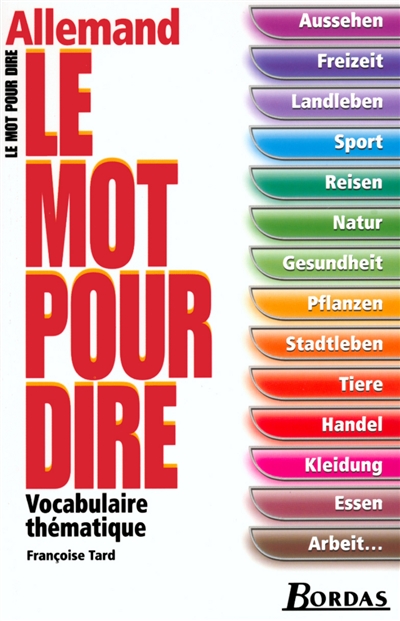 Allemand : vocabulaire thématique