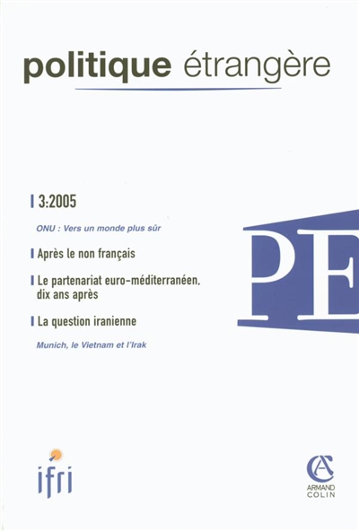Politique étrangère, n° 3 (2005)