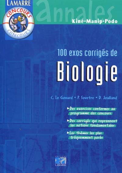 100 exos corrigés de biologie
