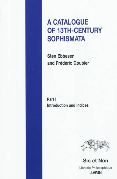 A catalogue of 13th-century sophismata