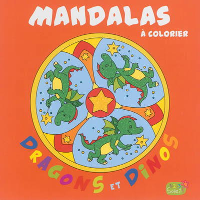 Mandalas à colorier : dragons et dinos
