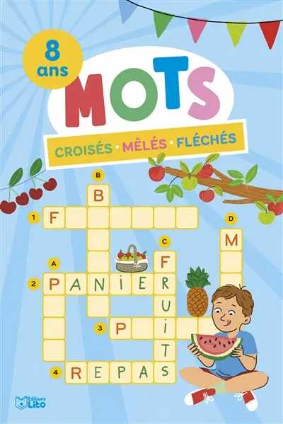 Mots croisés, mêlés, fléchés : 8 ans
