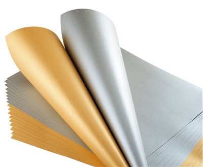 Papier à dessin or et argent