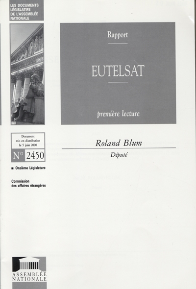Eutelsat : rapport, première lecture
