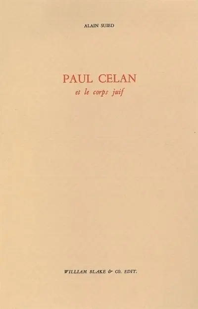 Paul Celan et le corps juif