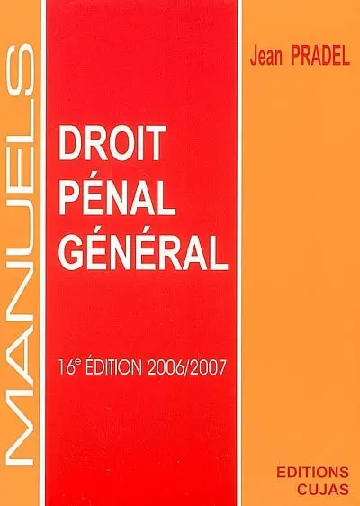 Manuel de droit pénal général
