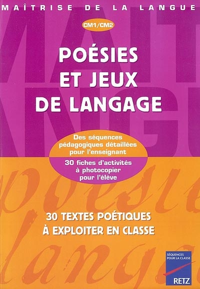 Poésies et jeux de langage