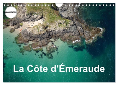 La Côte d'Emeraude (Calendrier mural 2025 DIN A4 vertical), CALVENDO calendrier mensuel : Photo aérienne de la Côte d'Emeraude