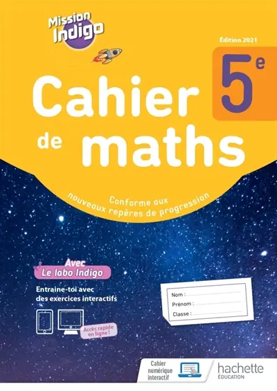 Cahier de maths 5e