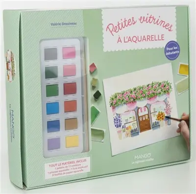 Petites vitrines à l'aquarelle