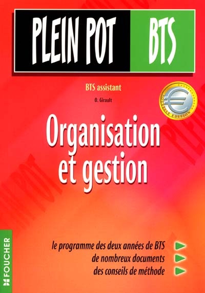 Organisation et gestion : BTS assistant