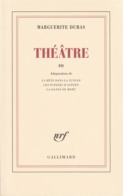 Théâtre. Vol. 3