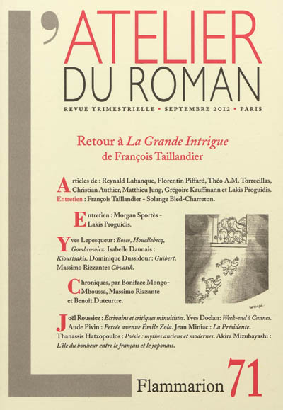 Atelier du roman (L'), n° 71