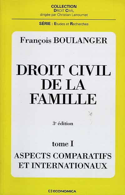 Droit civil de la famille. Vol. 1