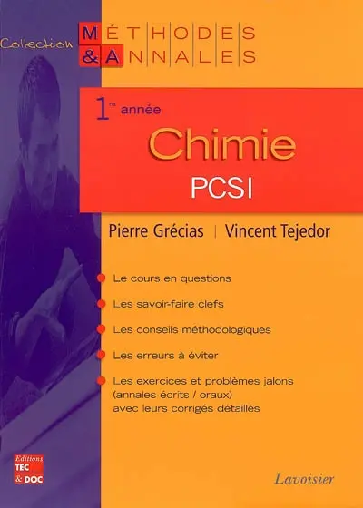 Chimie, 1re année PCSI
