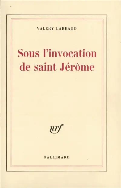 Sous l'invocation de Saint Jérome