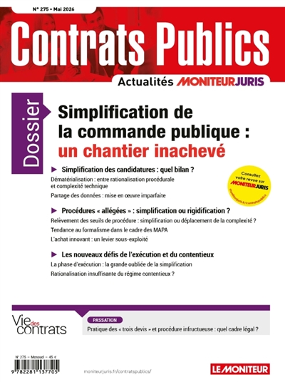 Contrats publics,...