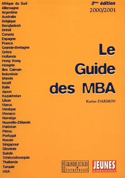 Le guide des MBA