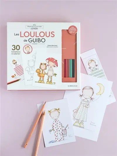 Les loulous de Guibo : 30 créations à colorier