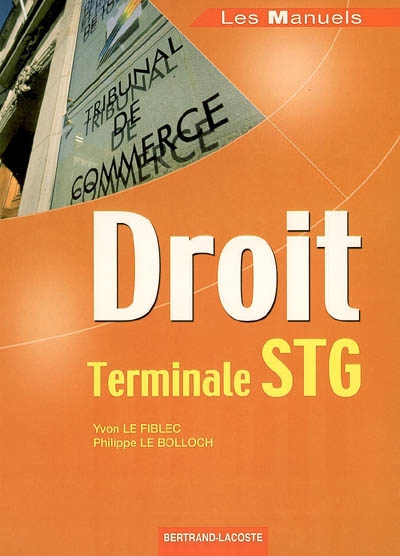 Droit terminale STG