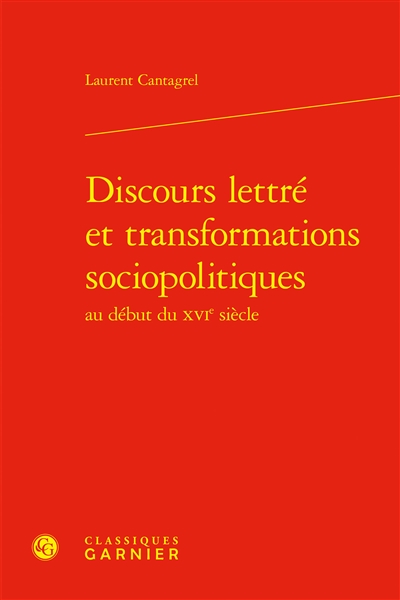 Discours lettré et...