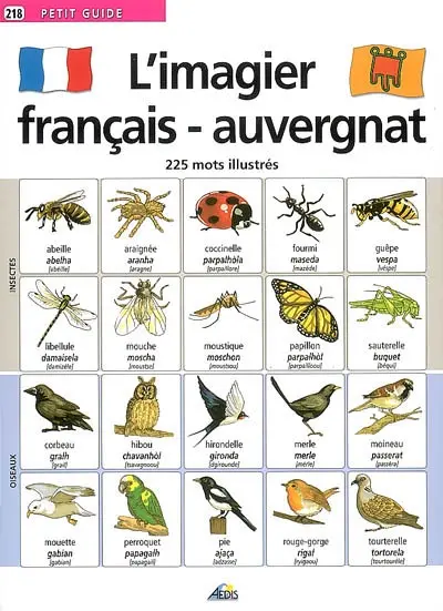 L'imagier français-auvergnat : 225 mots illustrés