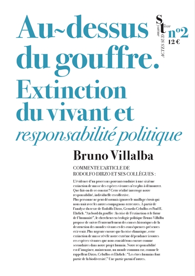 Au-dessus du gouffre : extinction du vivant et responsabilité politique : Bruno Villalba commente l'article de Rodolfo Dirzo et ses collègues