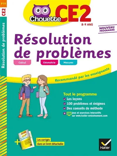 Résolution de problèmes CE2, 8-9 ans : nouveau programme