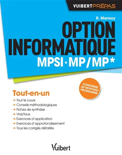 Option informatique MPSI, MP-MP* : tout-en-un