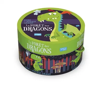 La forêt des dragons : livre + puzzle géant