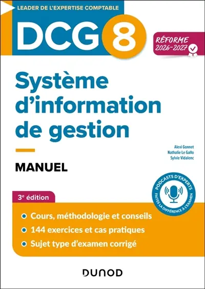 DCG 8, systèmes d'information de gestion : manuel : réforme 2026