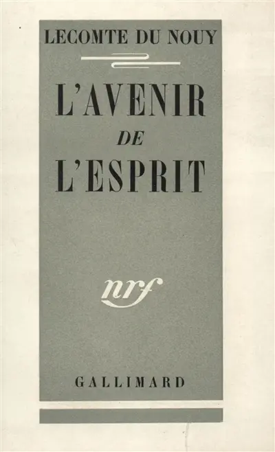 L'avenir de l'esprit