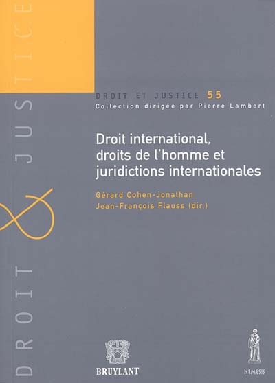 Droit international, droits de l'homme et juridictions internationales : actes de la table ronde du 10 juillet 2003