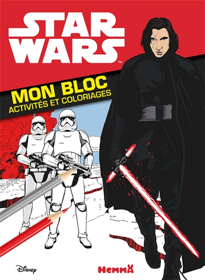 Star Wars : les derniers Jedi : mon bloc activités et coloriages