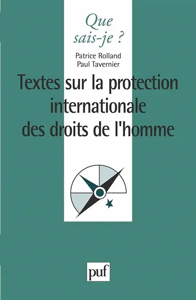 Textes sur la protection internationale des droits de l'homme