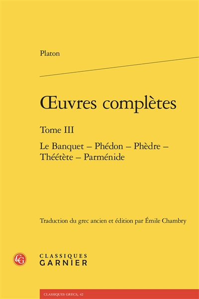 Oeuvres complètes. Vol. 3