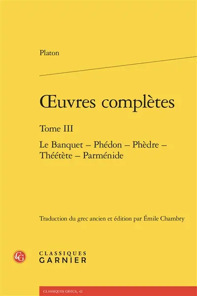 Oeuvres complètes. Vol. 3