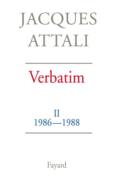 Verbatim. Vol. 2. Chronique des années 1986-1988