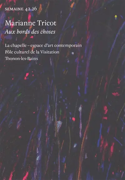 Semaine, n° 42.26. Marianne Tricot : aux bords des choses : La Chapelle, espace d'art contemporain, pôle culturel de la Visitation, Thonon-les-Bains