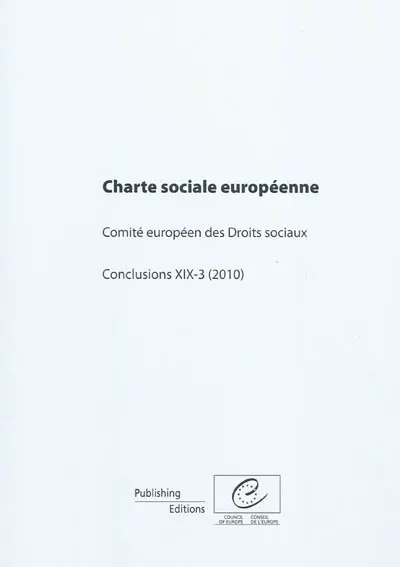 Charte sociale européenne : conclusions XIX-3 (2010)