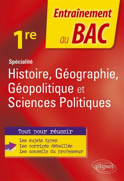 Spécialité histoire, géographie, géopolitique et sciences politiques 1re