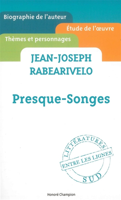 Jean-Joseph Rabearivelo, Presque-songes