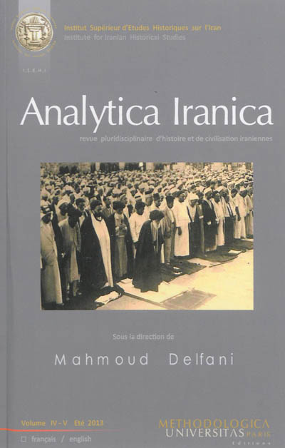 Analytica iranica, n° 4-5 (2013)